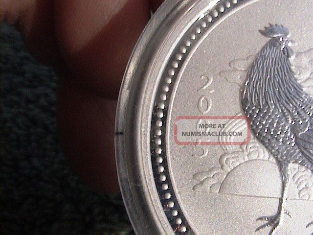2005 Australia 1 Oz Silver Year Of Rooster $1 Dollar Lunar Coin Chinese ...