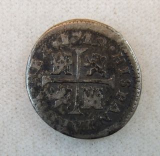 1719 Spain Silver 1/2 Real - Philip V photo