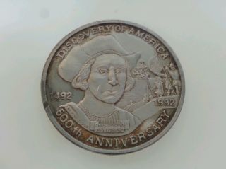 1992 Discovery Of America 500th Anniversary Silver Coin photo