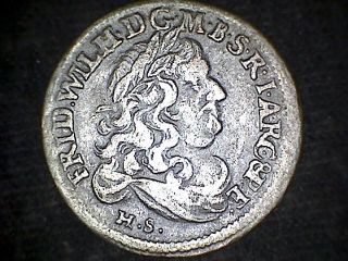 Germany Brandenburg Friedrich Wilhelm 1681 6 Groschen,  Silver photo