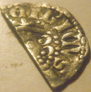1247 - 1272 England Henry Iii Silver Long - Cross Cut Half (1/2) Penny - Exeter photo