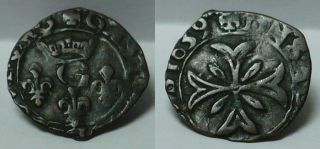 Rare France States 1639 Dombes Gaston D ' OrlÉans Liard Km 26 Silver Coin photo