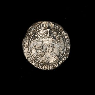 English Medieval Silver Groat Coin Of King Henry Vi - 1422 Ad photo