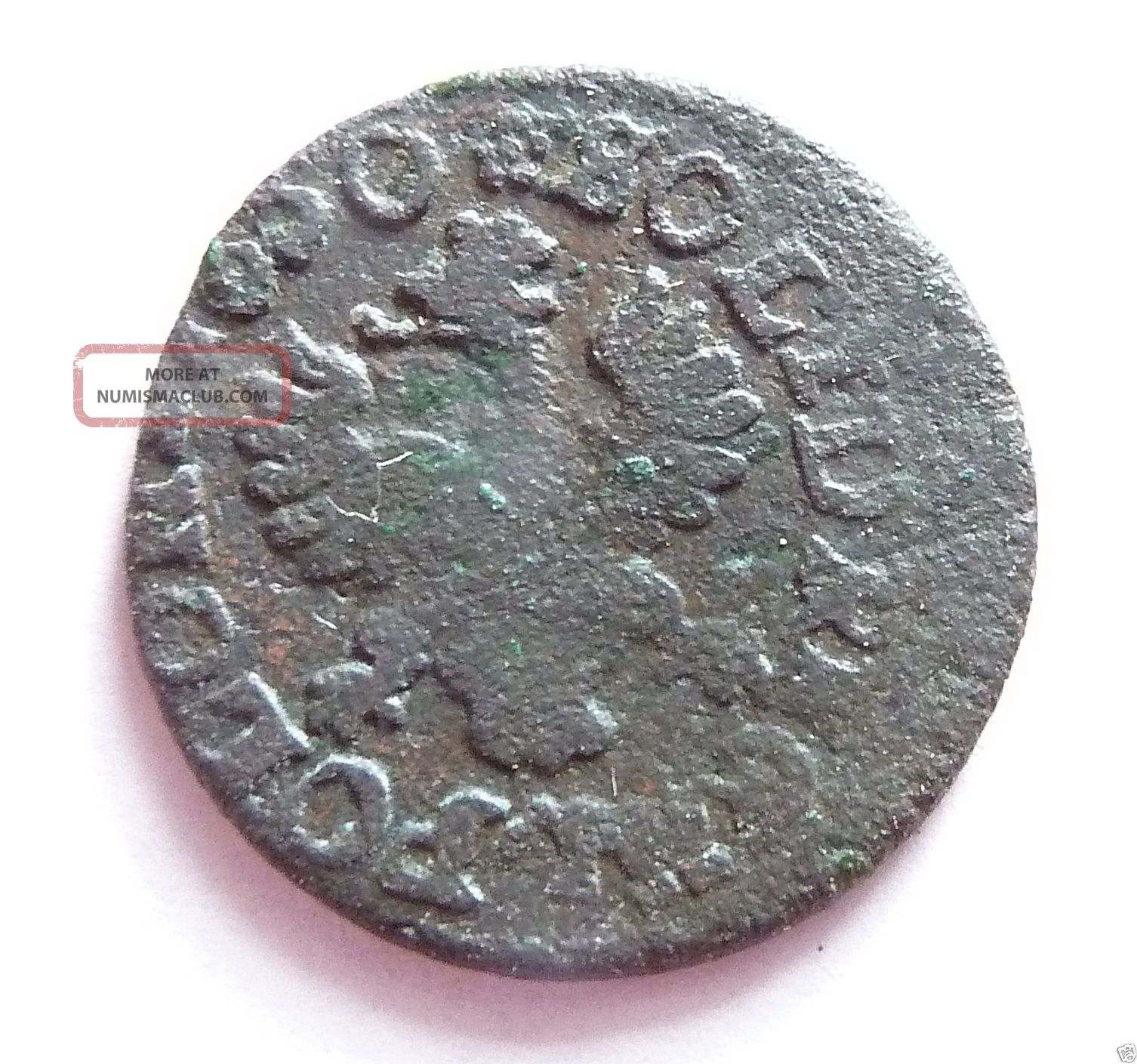 Poland Medieval Copper Coin Solidus 1660 Y. (3b)