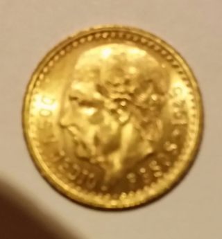 1946 Mexican Gold 2 1/2 Peso - Brillant Uncirculated - Dos Y Medio Peso photo