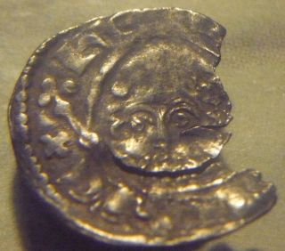 1180 - 1189 England Henry Ii Hammered Silver Short - Cross Penny - - Owein At Oxford photo