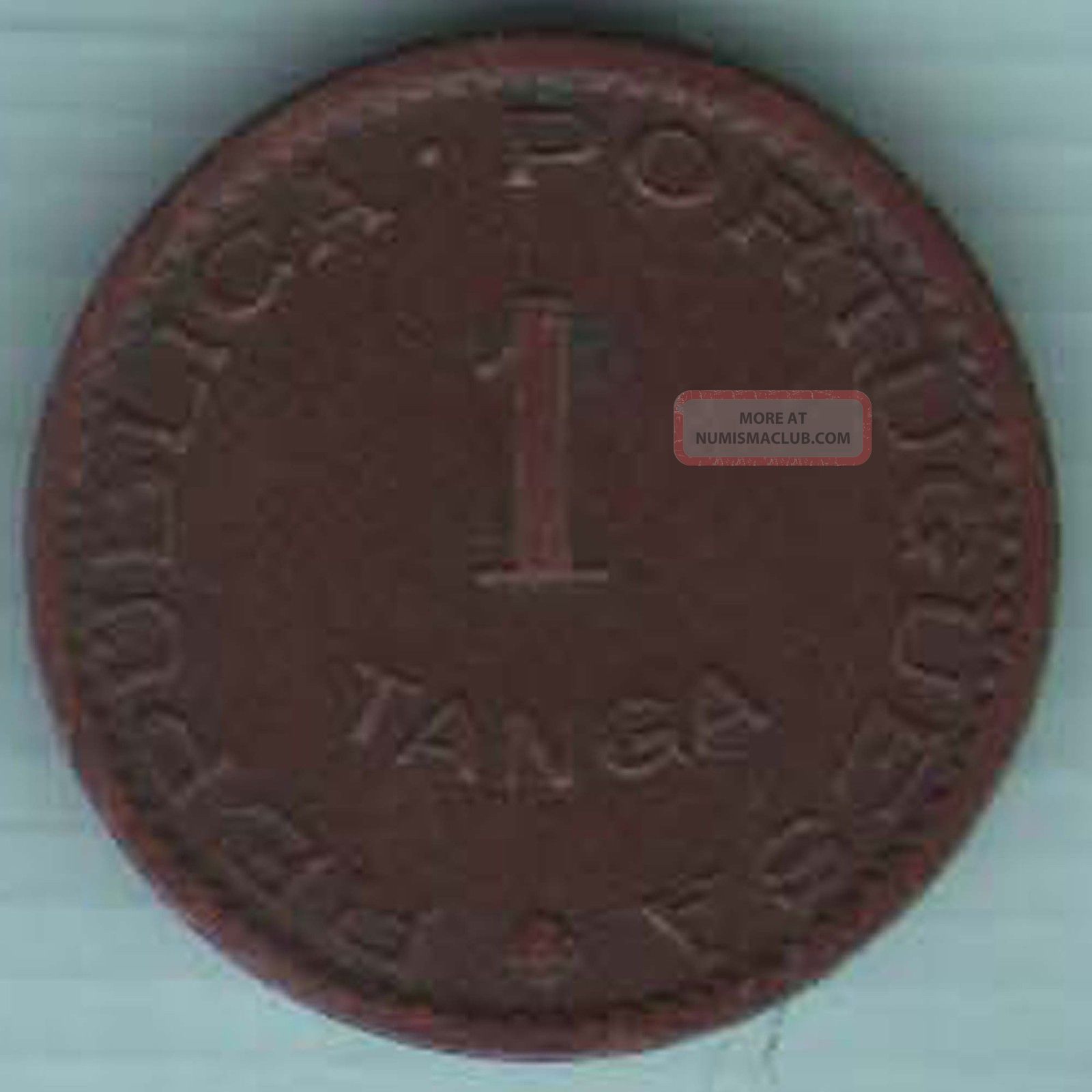 Portuguese India Goa - 1952 - One Tanga - Rare Coin W - 36