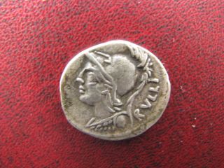 Roman Republic Ar Denarius P.  Servilius M.  F.  Rullus 100 Bc photo