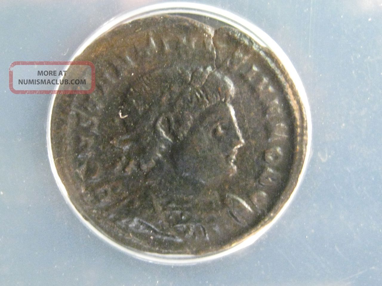Roman Coin; 332 - 333 Ad Constantius Ii. Ae 19mm, Trier. Anacs Ef40 Cert