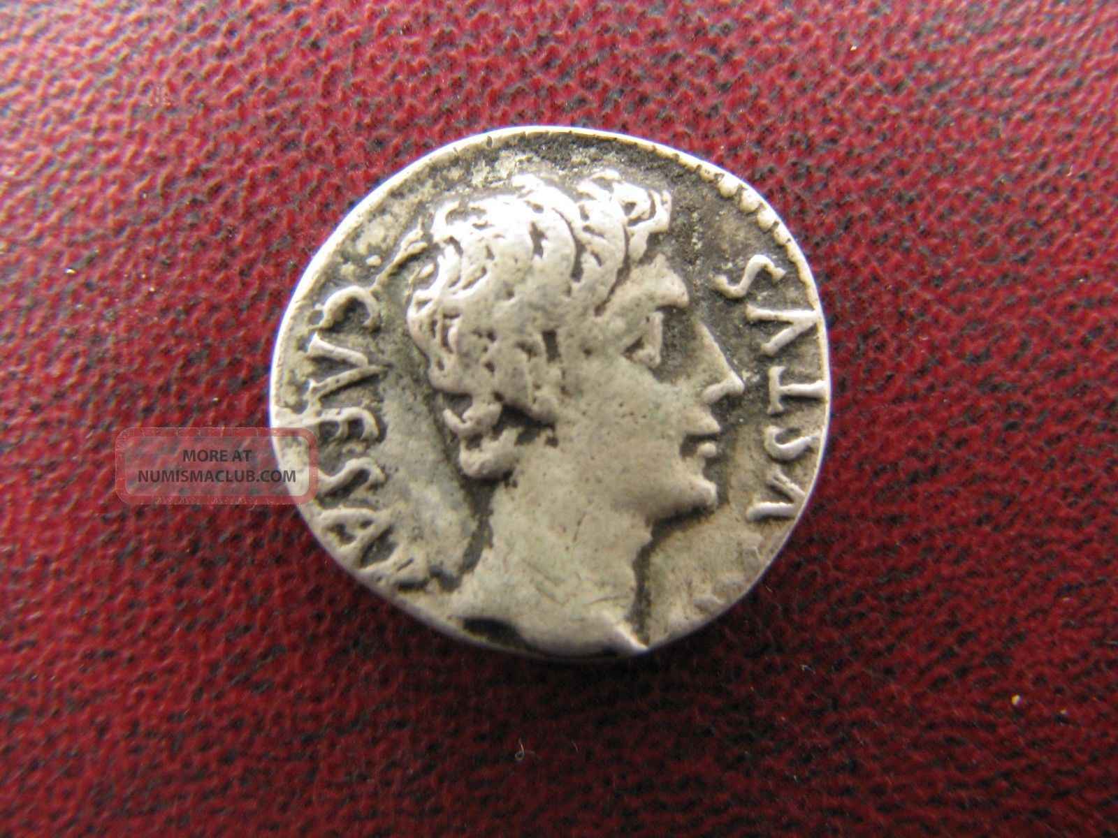 Roman Ar Denarius Augustus 27 Bc - 14 Ad Spqr