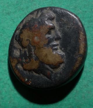 Tater Lydia Philadelphia Ae18 Coin Zeus & Lyre 1st Century Bc photo