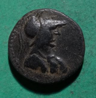 Tater Syracuse Sicily Ae20 Coin Athena & Nike 1st Century Bc Elaiussa Sebaste photo