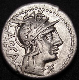 Porcia Laeca_&_libertas Withvictory.  Very Rare Roman Republic Coin Worth Over$460 photo