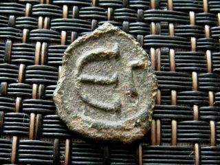 Justin I Ae Pentanummium 512 - 518 Ad Constantinople Ancient Byzantine Coin photo