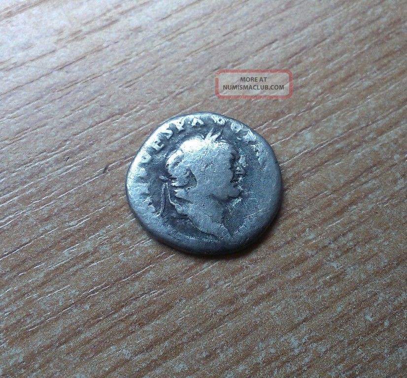 Vespasian Roman Imperial Silver Denarius Coin 69 - 79 Ad 0055