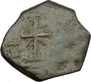 Manuel I Comnenus Ancient Byzantine Coin Cross With X At Center Labarum I38028 photo