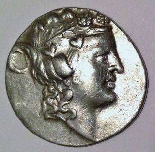 Celtic,  Thasos.  Silver Tetradrachm.  Stepbrothers: Heracles And Dionysos photo