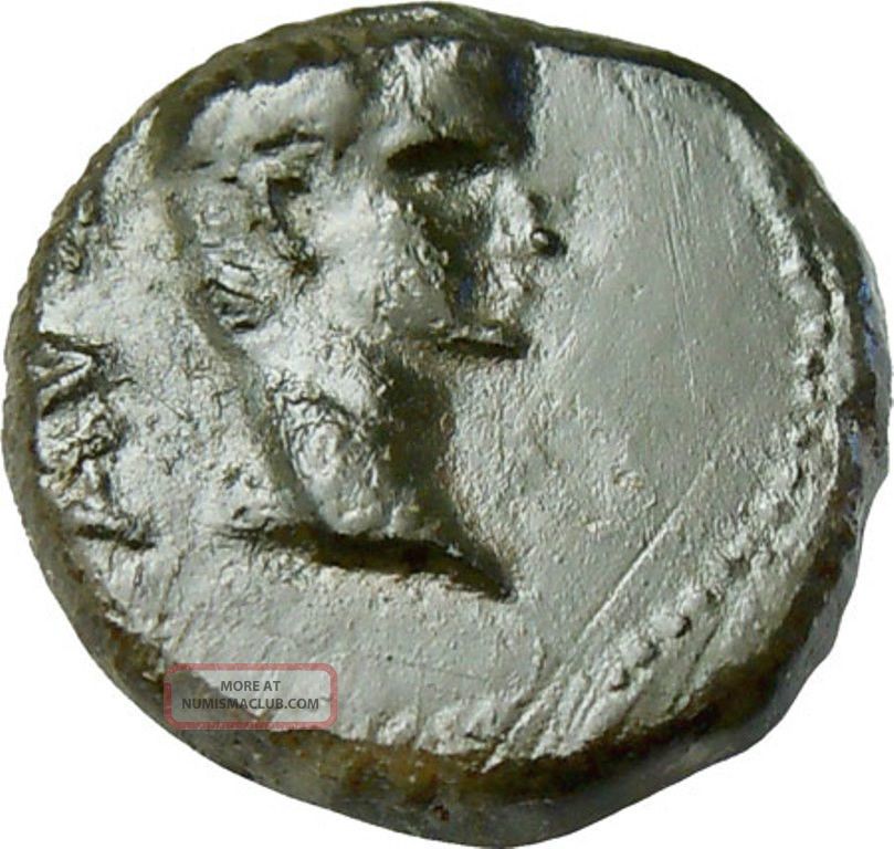 Augustus Macedon Philippi Two Colonists With Oxen Authentic Ancient Roman Rare Coins: Ancient photo