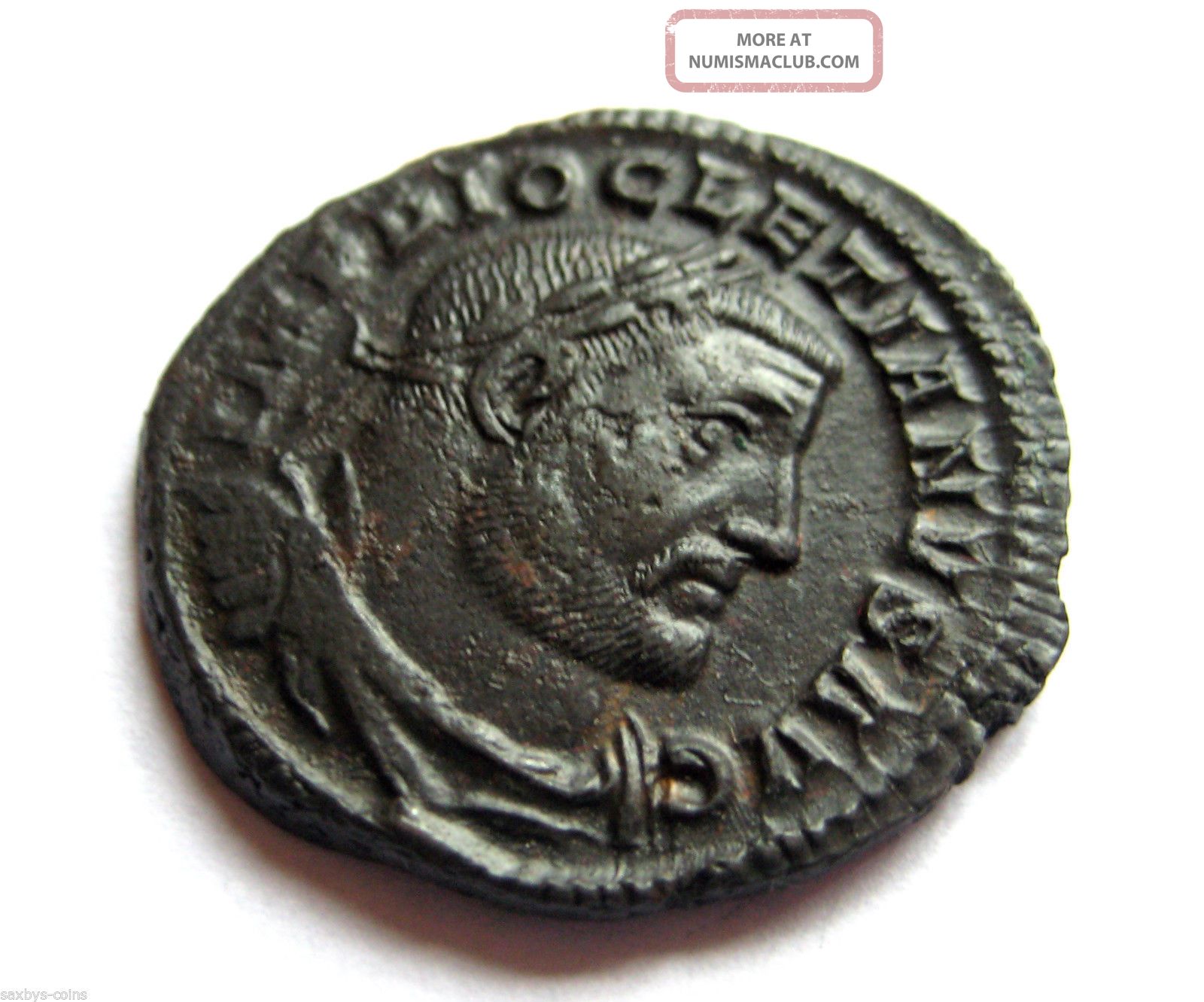 284 A.  D British Found Diocletian Roman Bronze Follis Coin.  Hoard Coin.  Germania.  Vf Coins: Ancient photo