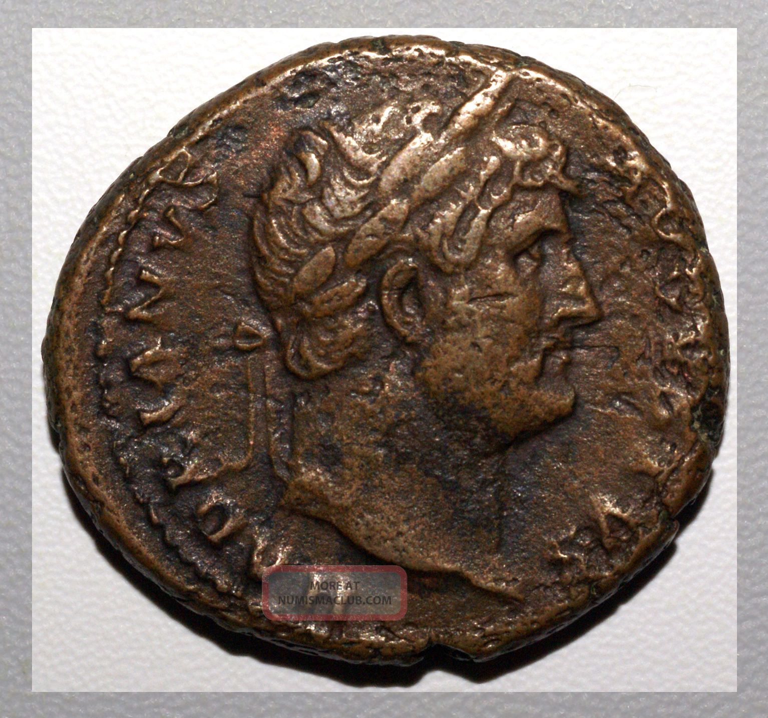 Hadrian - As, Rev. Salus Feeding Snake Roman Imperial Copper 96 - 135ad