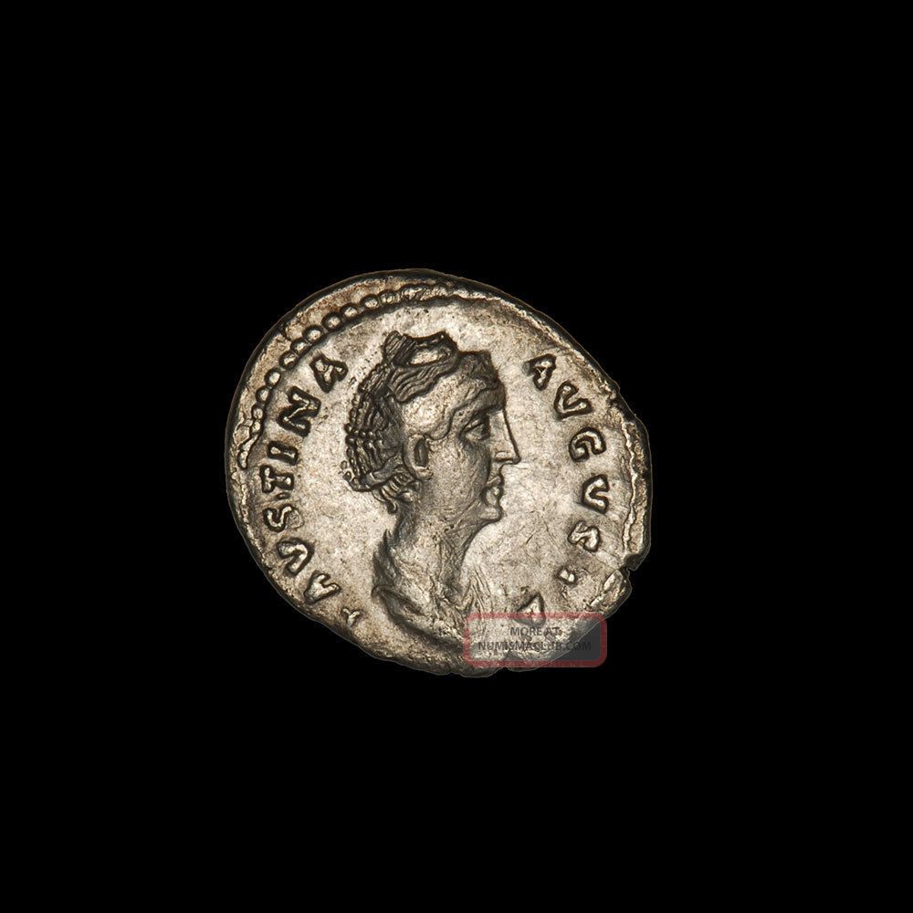 Ancient Roman Silver Denarius Coin Of Empress Faustina I The Elder - 141 Ad Coins: Ancient photo