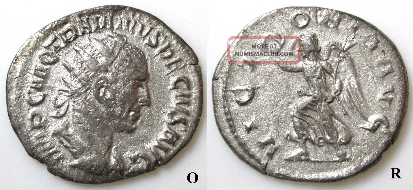 Trajan Decius - Silver Ar Antoninianus Coin - 249 - 251 Ad - Roman Imperial Coins: Ancient photo
