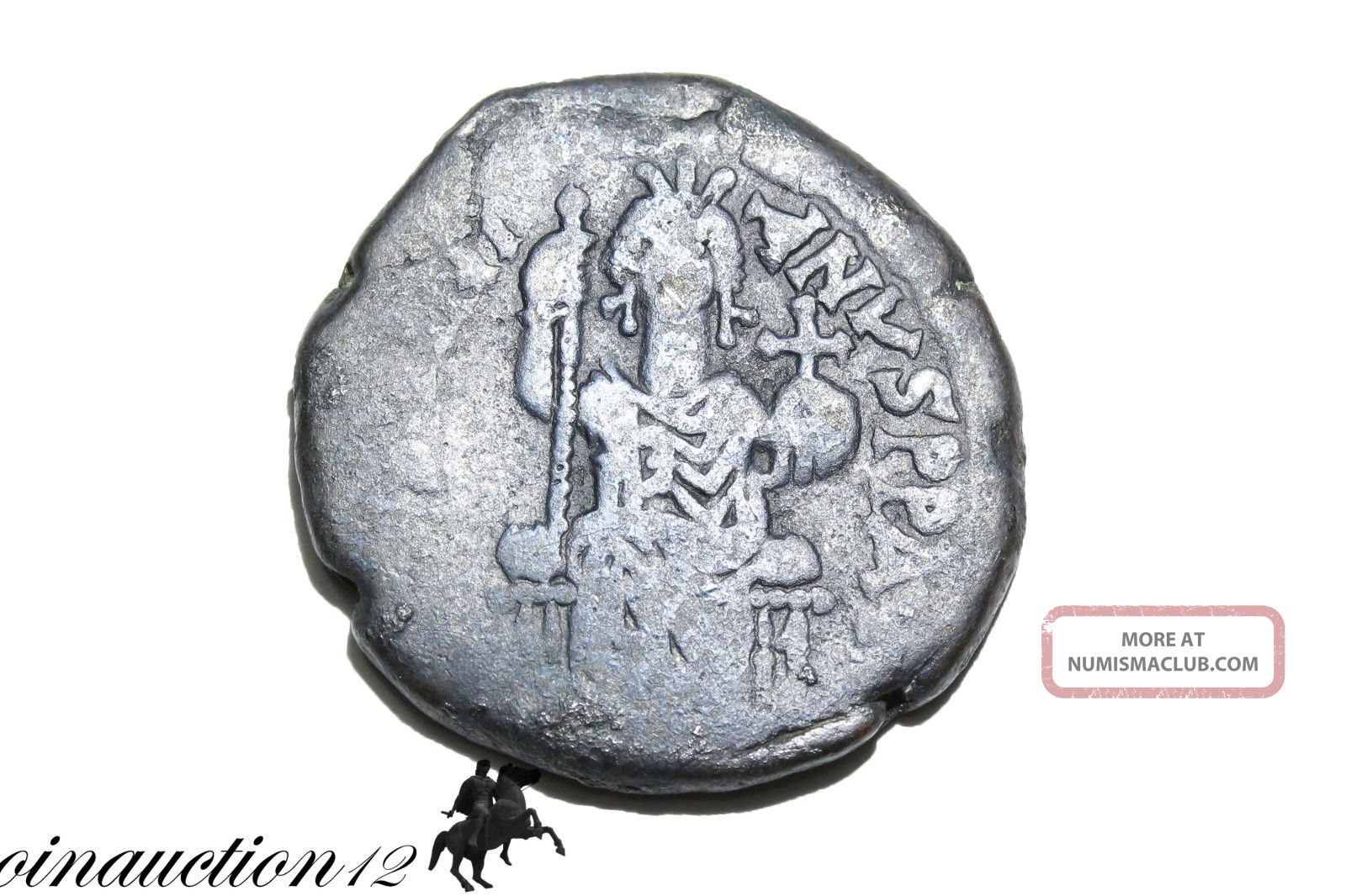 Byzantine Coin Ae 32 Follis Justinian I Antioch Year 5 Coins: Ancient photo