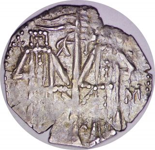 1331 - 1335 Ad Bulgara - Ivan Alexander & Michael Ar 1/2 Proshi Acient Silver Coin photo