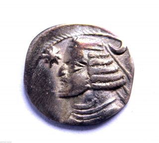 Circa.  350 - 300 A.  D Unresearched Parthian Empire Ar Silver Drachma Coin.  Vf photo