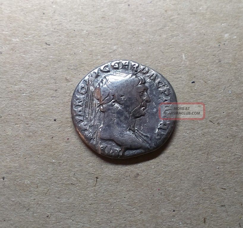 Antique Coin Silver Trajan Traianus Roman Denarius Ad 98 - 117 0185