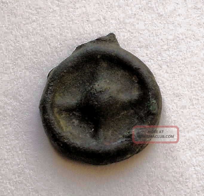 Greek Ae3mm Wheel Early Cast Coinage
