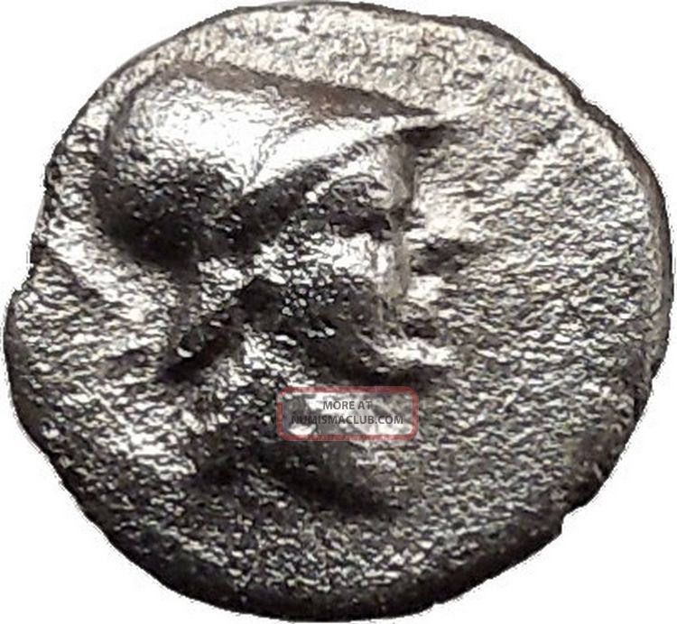 Kaunos Caria Rhodes167bc Ancient Silver Greek Coin Sword Athena Cult I16115