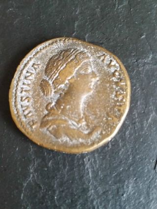 Old Roman Coin - Faustina Augusta (28) photo