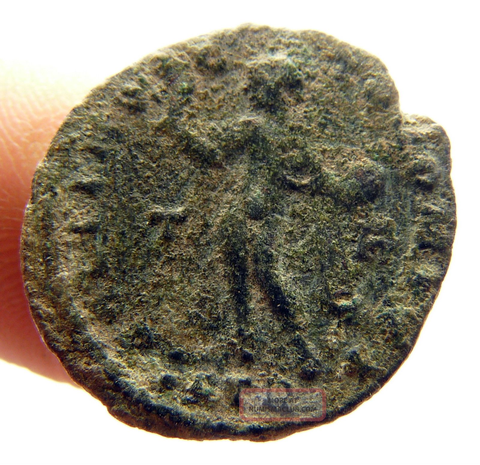 Ancient Roman Constantinvs Bronze Coin Roman Imperial Empire Old Antique