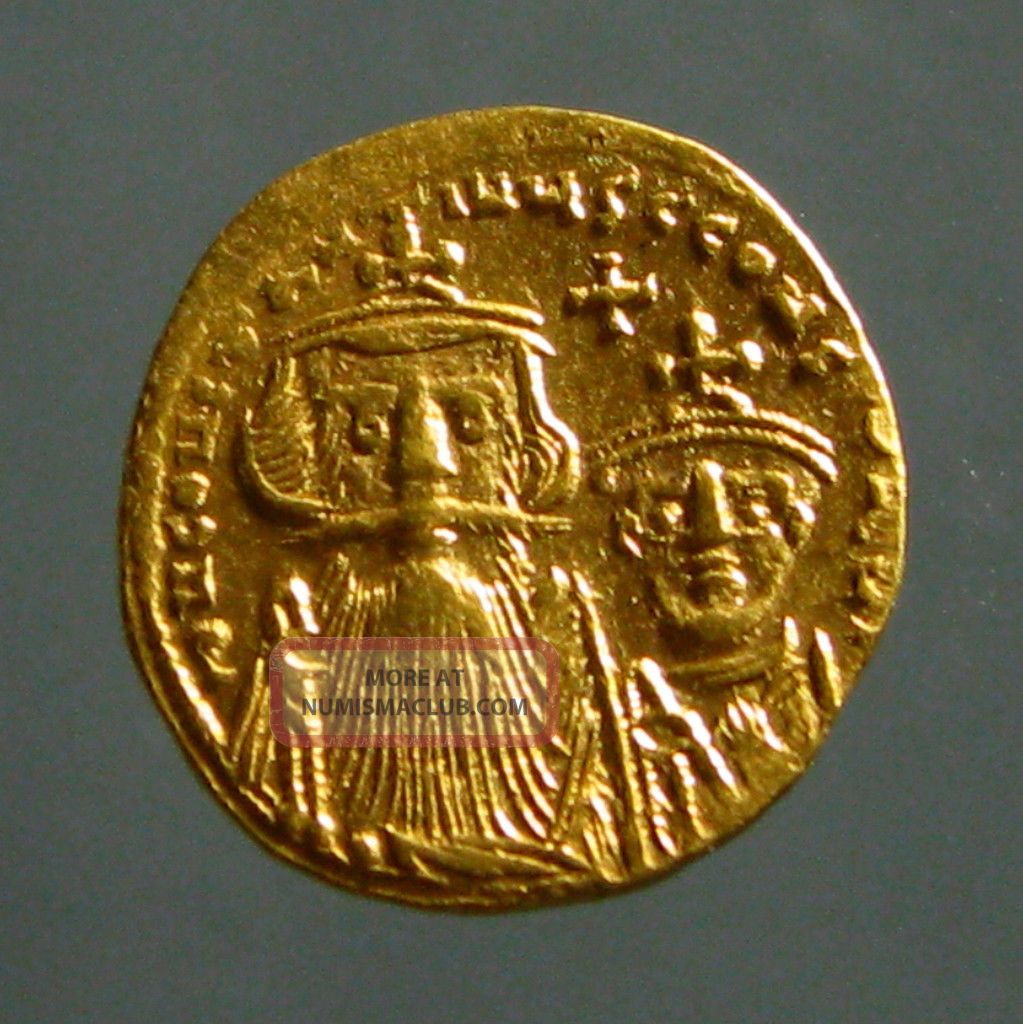 Constans Ii Av Gold Solidus_constantinople Mint_constantine Iv_last Consul Coins: Ancient photo
