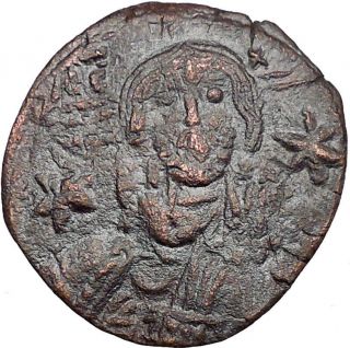 Jesus Christ On Michael Vii 1071ad Ancient Medieval Byzantine Coin I33911 photo
