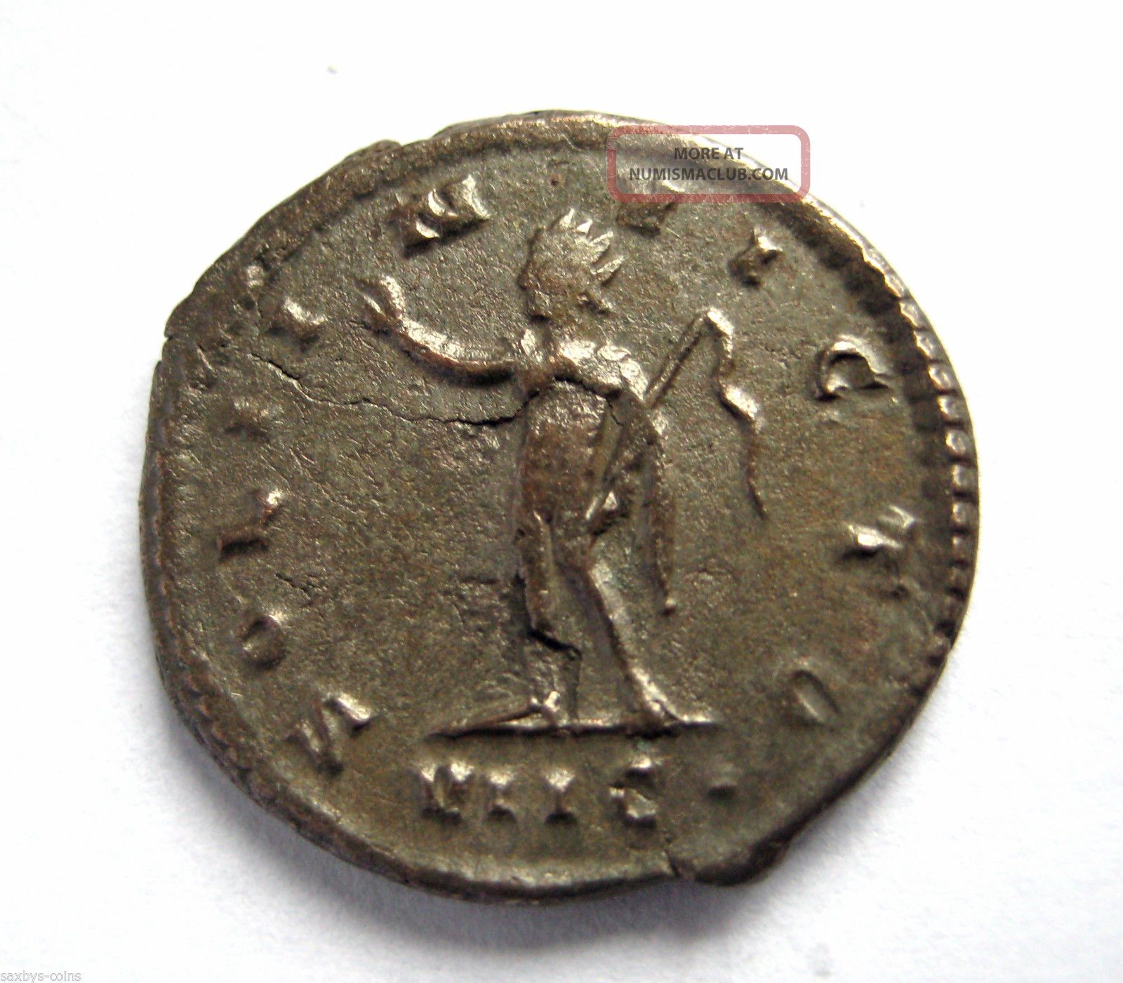 253 A. D Gallic Empire Emperor Gallienus Roman Period Ar Silver ...