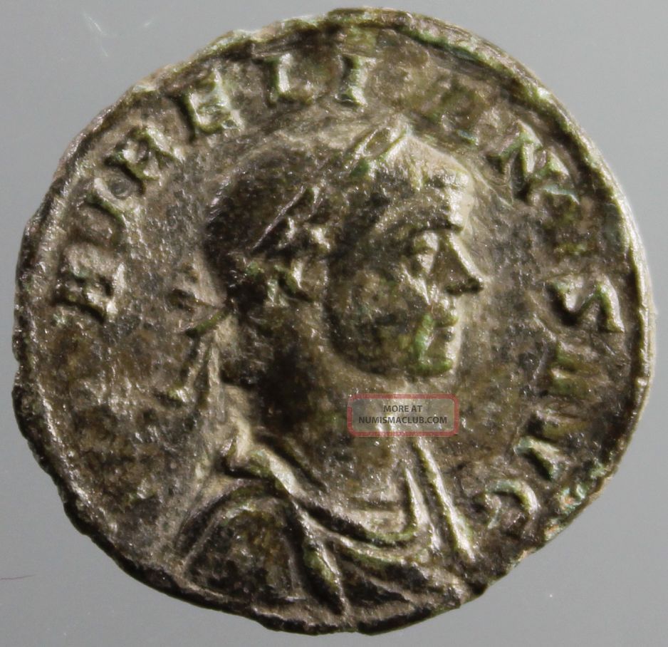 Aurelian, Denarius, Victoria, Victory, Wreath, Minted Rome, 275 A. D.