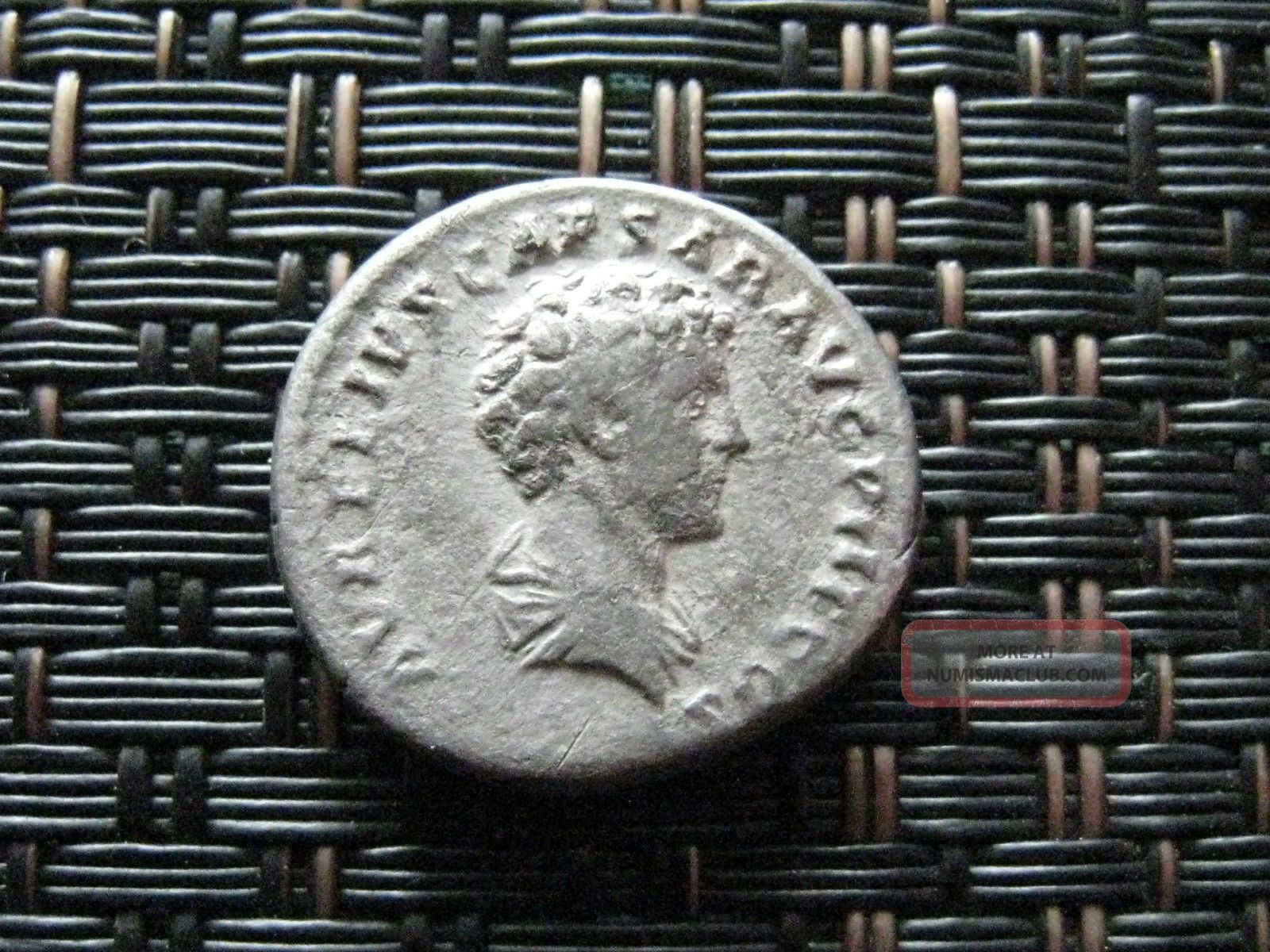 Silver Ar Denarius Of Antoninus Pius & Marcus Aurelius As Caesar Rome