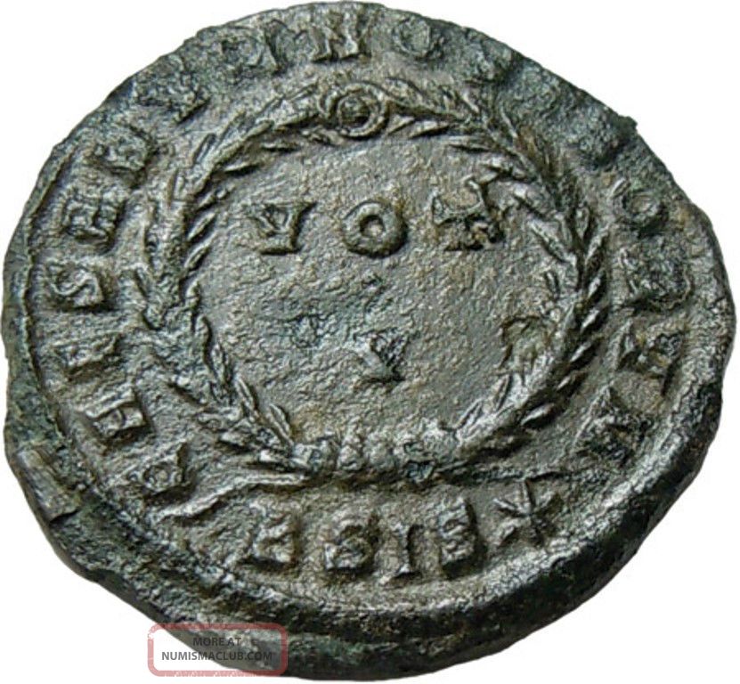 Crispus Roman Caesar Ae Vot V 317 - 326 Ad. Ancient Authentic Roman Coin