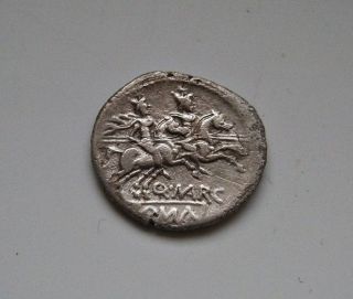 Republican Rome Silver Denarius Q.  Marcius Libo Dioscuri 148 B.  C Authentic Rare photo