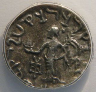 C.  57 - 35 Bc Indo - Scythian (azilises) - Silver Drachm - Anacs Vf20 photo