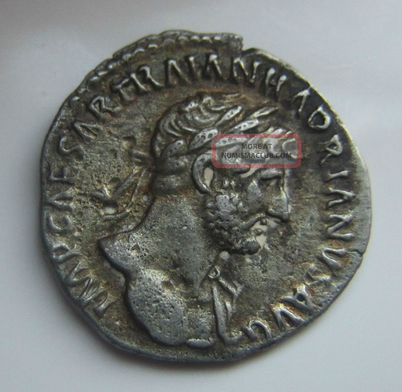 Rare Roman Silver Denarius Of Emperor Hadrian
