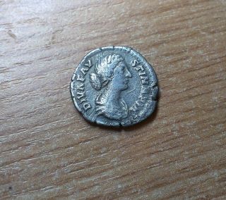 145 A.  D Found Faustina Ii Roman Period Imperial Silver Denarius Coin photo