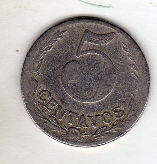 Colombia,  Leprosarium Leper Colony 5 Centavos 1921 