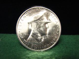 1947 S Philippines 1 Peso Silver Coin 90 Silver Mac Arthur One Peso Gem Unc. photo
