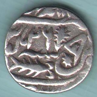 Awadh State - Ah 1223 Ry 26 - One Rupee - Rare Silver Coin Z - 29 photo