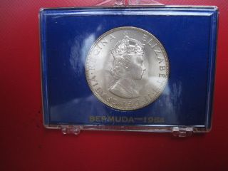 1964 Bermuda Silver Crown - Choice Brilliant Uncirculated In Packaging photo