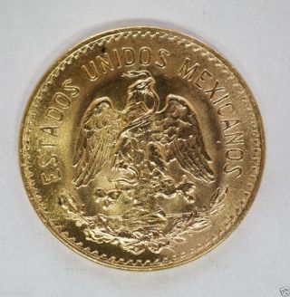 1955 Mexico 5 Five Pesos Gold (d - 63) photo
