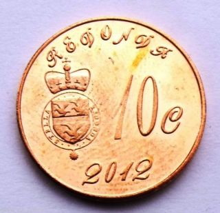 Redonda Island Antigua & Barbuda 10 Cents 2012 Titanic Anniversary Bell Unc Coin photo